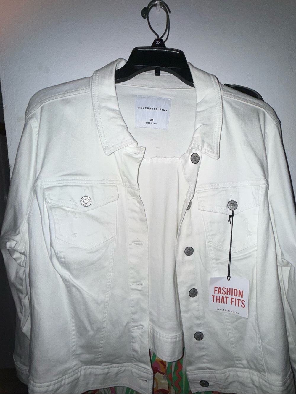 White denim jacket